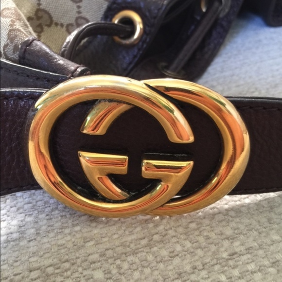 Gucci Brown GG Canvas Large Shoulder Bag/Purse - Picture 4 of 7